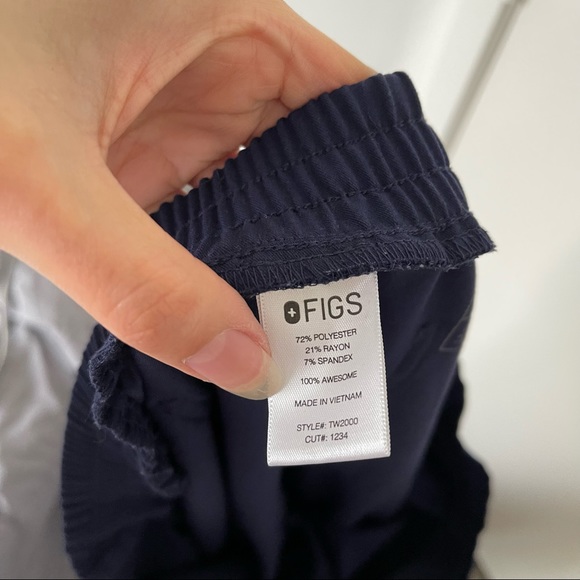 Figs Skinny Scrub Navy Blue Pants - Picture 10 of 10